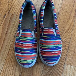 Dansko Multicolor Striped Mules